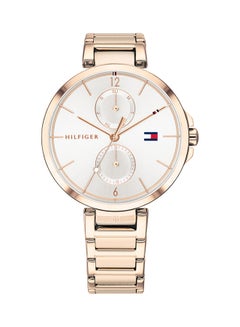 Women's Angela Round Shape Stainless Steel Analog Wrist Watch 36 mm - Gold - 1782124