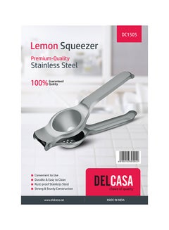 DELCASA Stainless Steel Lemon Squeezer Silver 9cm  - Image 4