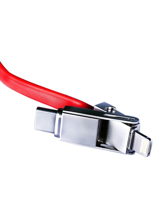 PGT PROXIMA 3-In-1 Charging Cable With Magnetic Key Design Red  - Image 2