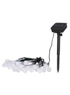 Generic Solar String Water Drop Rope Lights Warm White/Black 