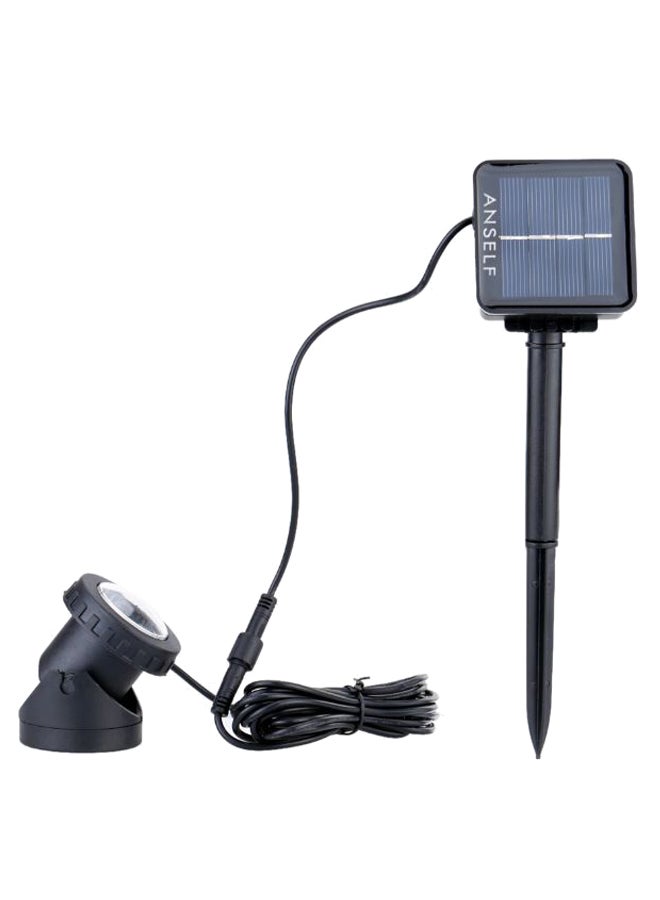 مجموعة مصابيح إضاءة ‏LED‏ مقاومة للماء وتعمل بالطاقة الشمسية ومكونة من 6 قطع أسود / شفاف 
