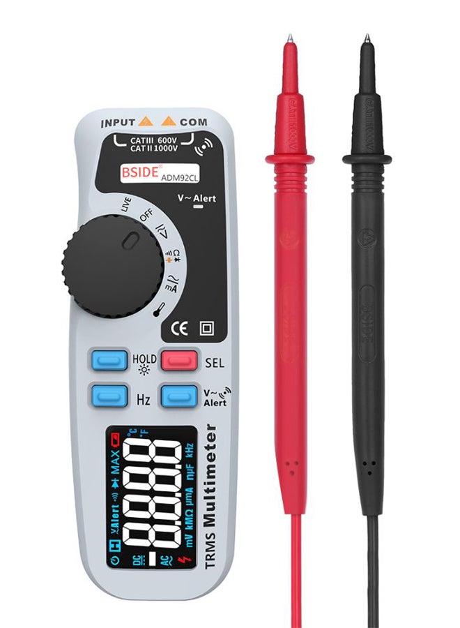 docooler BSIDE Digital Multimeter With Connecting Cable Multicolour  - Image 1