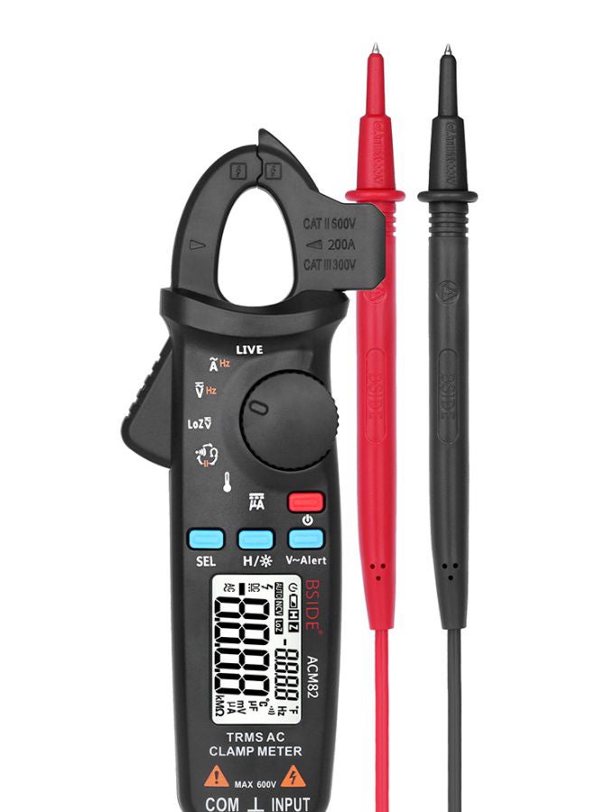 ANSELF - BSIDE Digital AC Clamp Meter With Connecting Cable Multicolour - Image 1