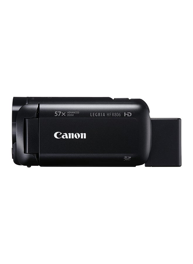 Canon - LEGRIA HF R806 2MP 1080P HD 57x Zoom Digital Camcorder - Image 1