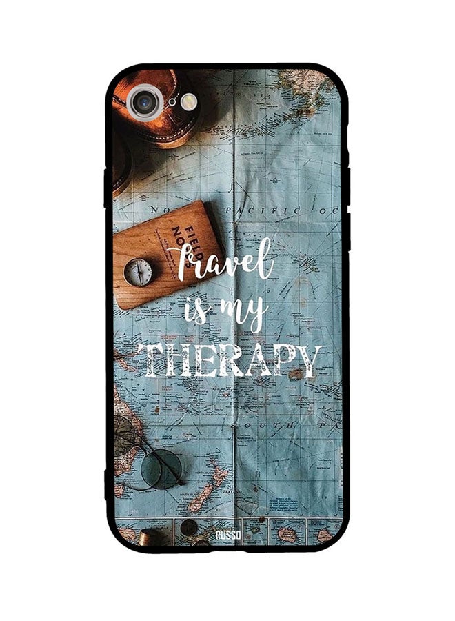 CIELITO Skin Case Cover -for Apple iPhone 7 Travel Is My Therapy Travel Is My Therapy