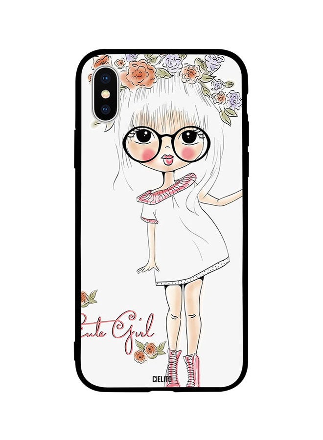 CIELITO Skin Case Cover -for Apple iPhone XR Cute Girl with Flowers on Head Cute Girl with Flowers on Head
