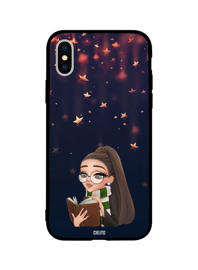 سيليتو Skin Case Cover -for Apple iPhone XR Girl Reading Under Falling Stars Girl Reading Under Falling Stars