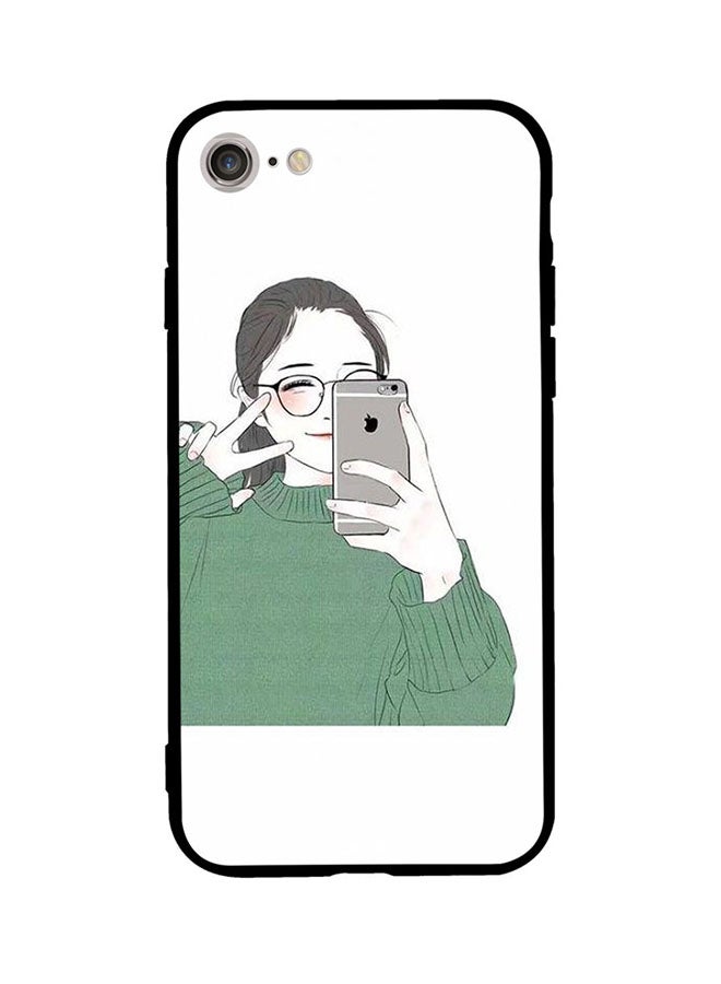 RUSSO Skin Case Cover -for Apple iPhone 7 Girl Iphone Selfie Girl Iphone Selfie