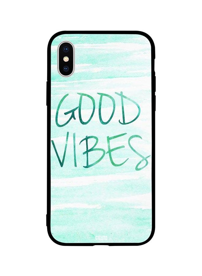 CIELITO Skin Case Cover -for Apple iPhone XR Good Vibes Blue Waves Good Vibes Blue Waves