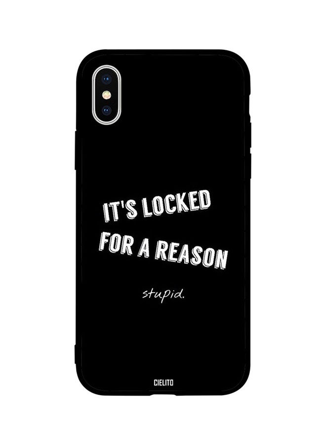 CIELITO Skin Case Cover -for Apple iPhone XR Its Locked -for a Reason Its Locked For a Reason