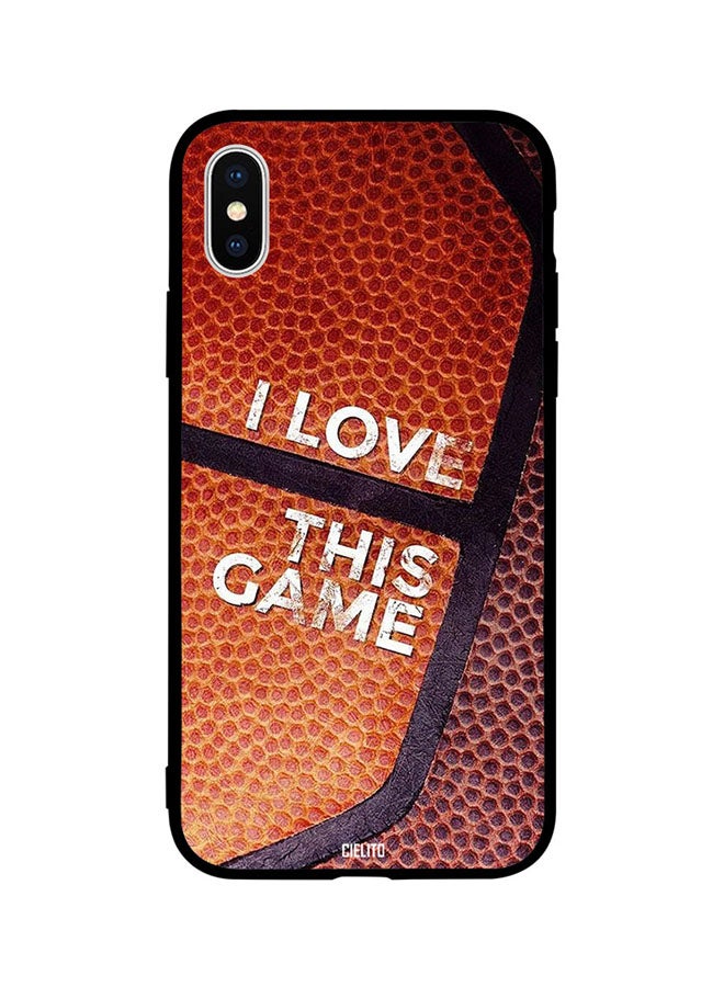 CIELITO Skin Case Cover -for Apple iPhone XR I Love This Game Basketball I Love This Game Basketball