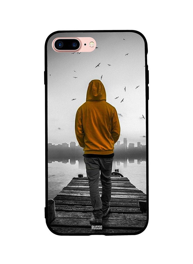 CIELITO Protective Case Cover For Apple iPhone 7 Plus Evening Walk At Shores