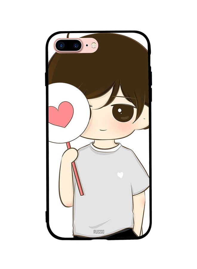 CIELITO Protective Case Cover For Apple iPhone 7 Plus Little Boy Holding Heart