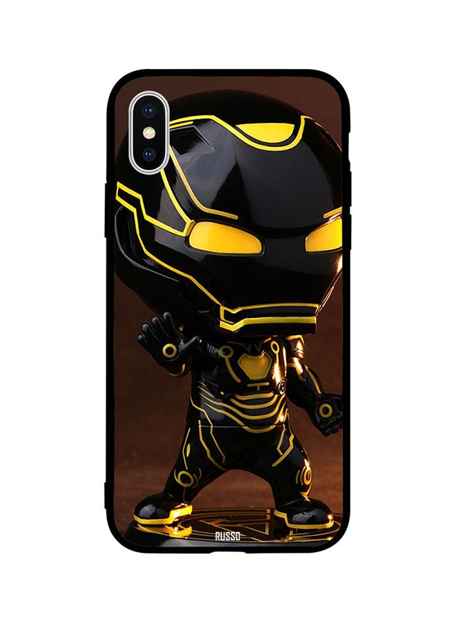 CIELITO Skin Case Cover -for Apple iPhone X Baby Iron Man Black Suit Posing Baby Iron Man Black Suit Posing