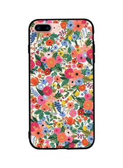 Protective Case Cover For Apple iPhone 7 Plus Rainbow Color Mix Flowers And Leaf