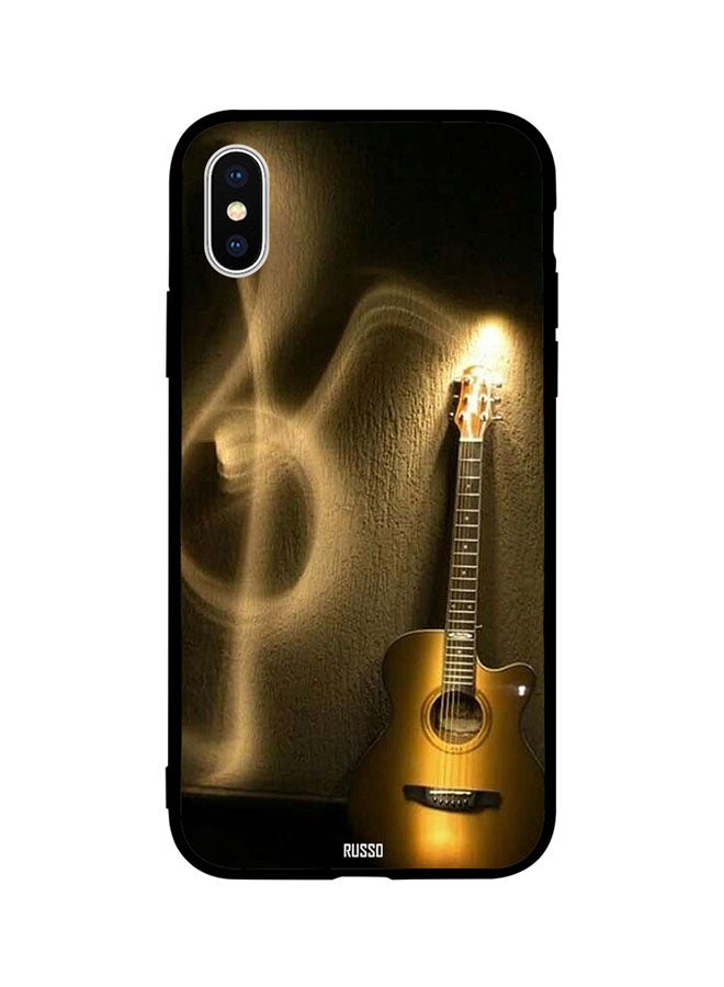 CIELITO Skin Case Cover -for Apple iPhone X Guitar Lights Music Note Guitar Lights Music Note