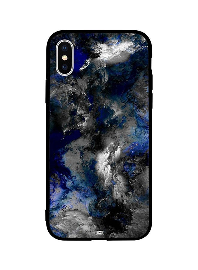 سيليتو غطاء جلدي - لهاتف Apple iPhone X برسومات فنية غير منتظمة