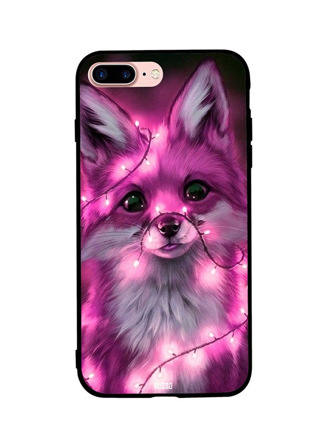 CIELITO Protective Case Cover For Apple iPhone 7 Plus Purple Light Cute Dog