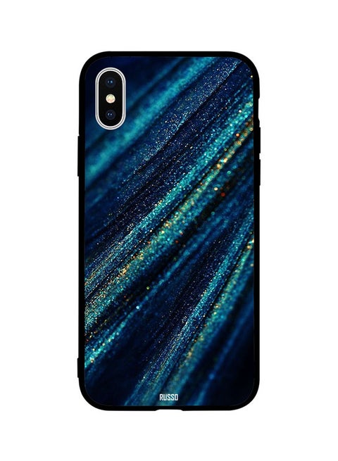 Skin Case Cover -for Apple iPhone X Straight Line Shiny Wires Pattern Straight Line Shiny Wires Pattern