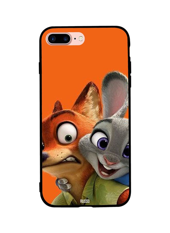 CIELITO Protective Case Cover For Apple iPhone 7 Plus Zootopia Funny Scene