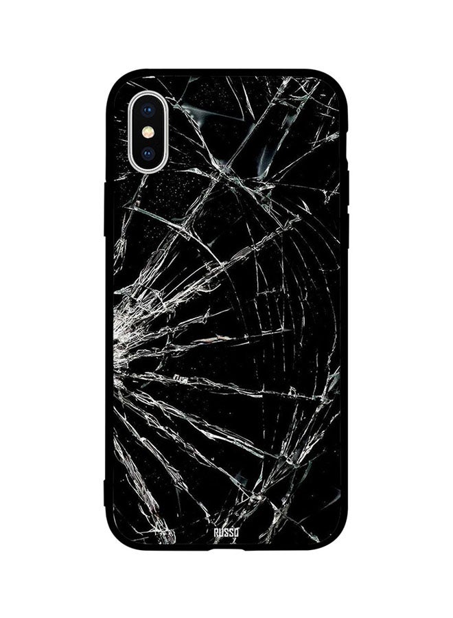CIELITO Skin Case Cover -for Apple iPhone X Broken Glass Back Broken Glass Back