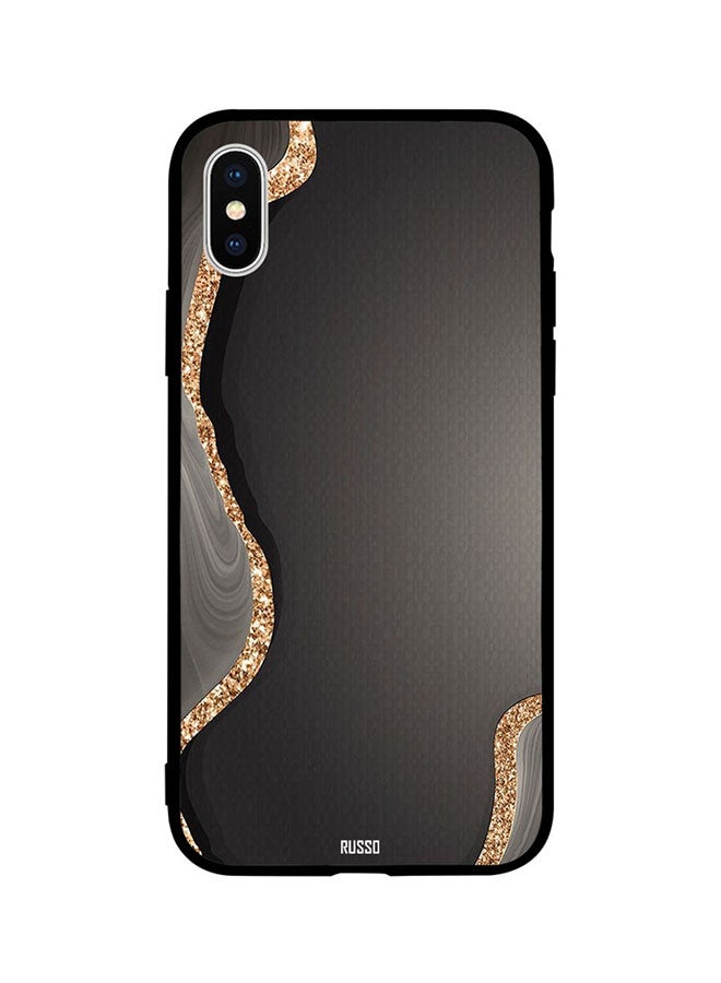 CIELITO Skin Case Cover -for Apple iPhone X Black/Grey/Golden Black/Grey/Golden
