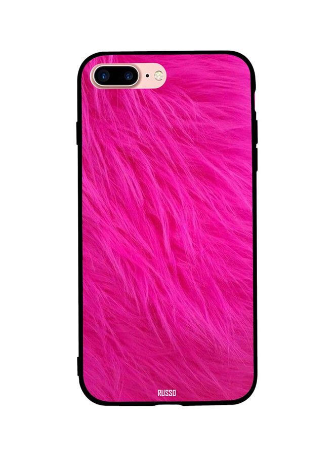 CIELITO Protective Case Cover For Apple iPhone 7 Plus Pink Fur Pattern