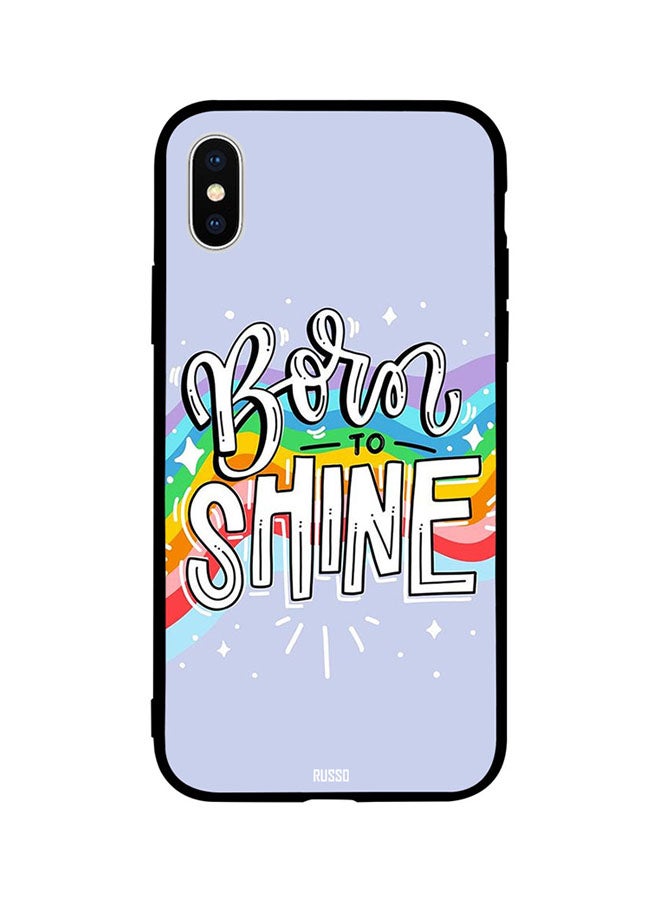 CIELITO Skin Case Cover -for Apple iPhone X Born to Shine Born to Shine