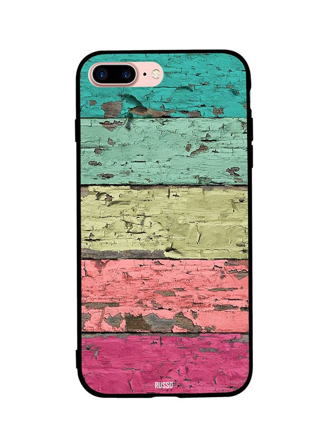 CIELITO Protective Case Cover For Apple iPhone 7 Plus Old Painted Wooden Pattern