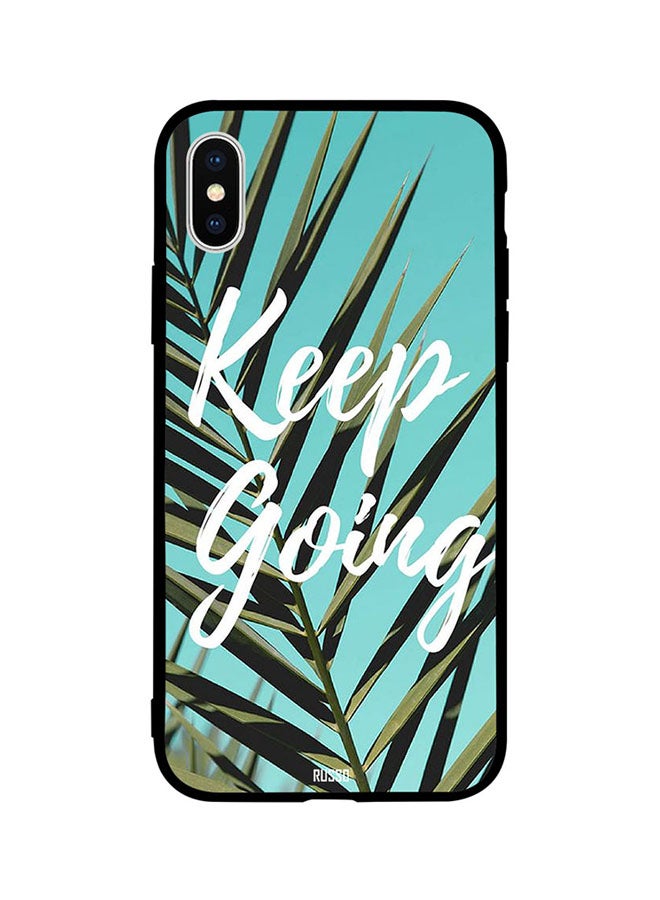 CIELITO Skin Case Cover -for Apple iPhone X Keep Going Plant Background Keep Going Plant Background