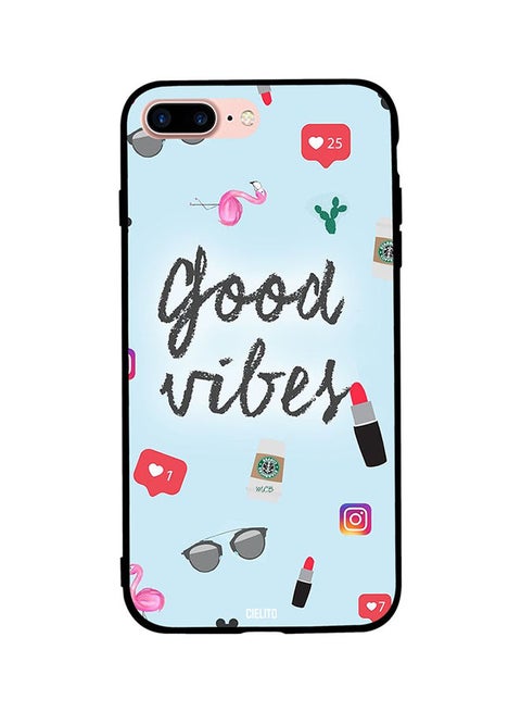 Protective Case Cover For Apple iPhone 7 Plus Good Vibes Ready To Pose