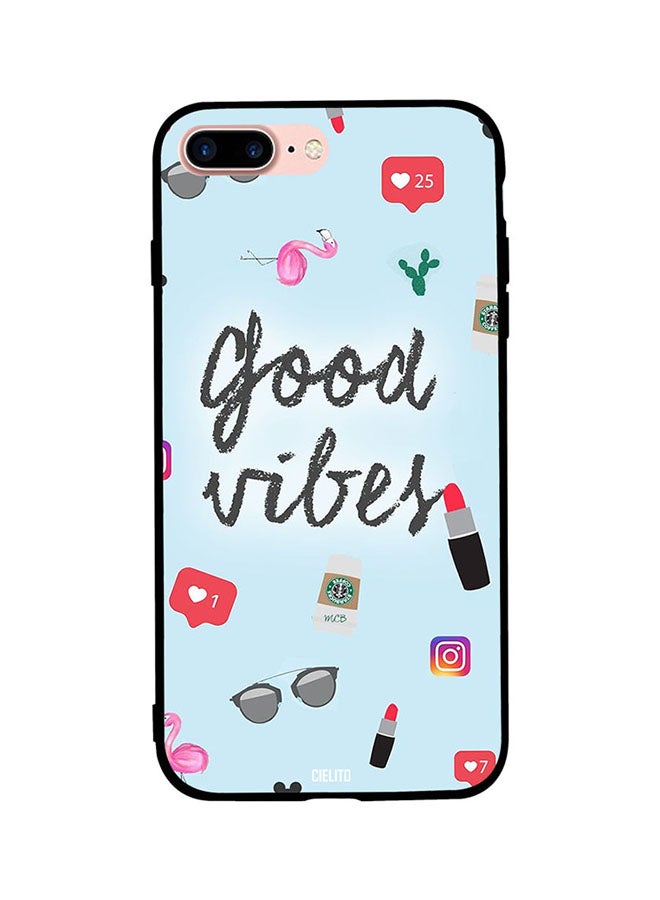 Protective Case Cover For Apple iPhone 7 Plus Good Vibes Ready To Pose
