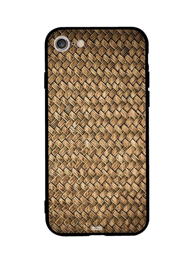 CIELITO Skin Case Cover -for Apple iPhone 7 Brown Wood Mat Pattern Brown Wood Mat Pattern 
