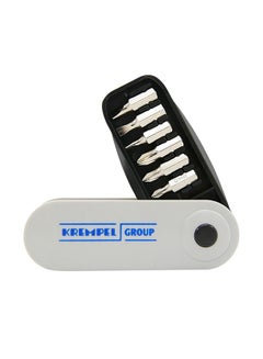 Generic 8-Pieces Handy Screwdriver And Bit Set With Electrical Tester Grey/Black 5x10x5cm  - Image 1