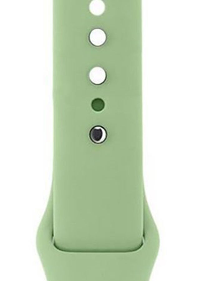 Perfii - Solid Silicone Replacement Band For Apple Watch Series 5/4/3/2/1 Mint - Image 1