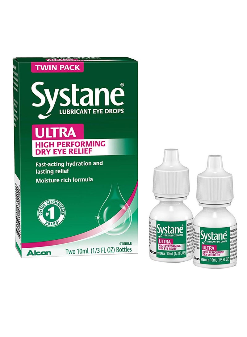 Systane 2-Piece Ultra Lubricant High Performing Eye Drop Set