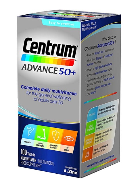 Advance 50 Plus Complete Multivitamin - 100 Tablets