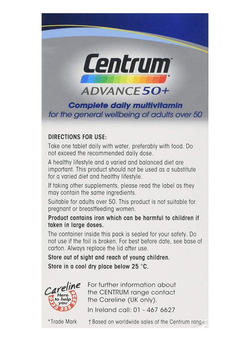 Advance 50 Plus Complete Multivitamin - 100 Tablets