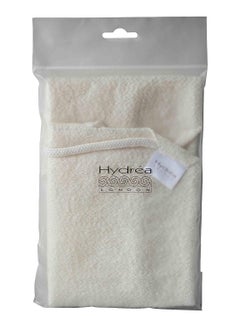 Hydrea London Luxury Exfoliating Stretch Back Scratcher Strap Off White 