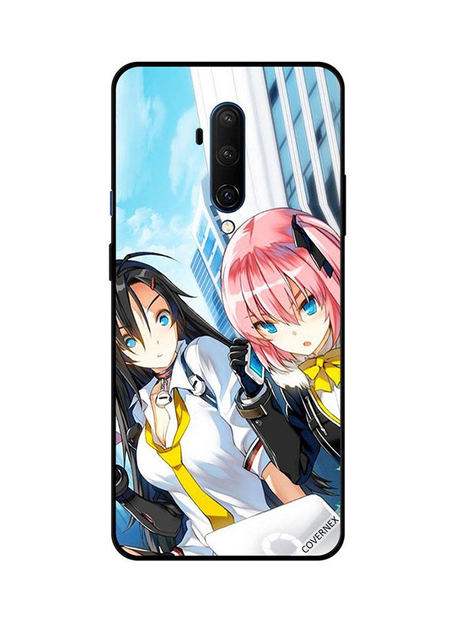 غطاء حماية واق لهاتف ون بلس 7T برو تصميم مزين بطبعة فتيات بزي رسمي أنيق