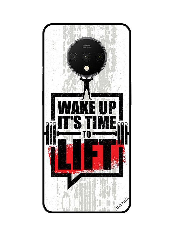 Protective Case Cover For OnePlus 7T Wake Up Its Time To Lift
