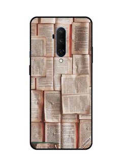 Protective Case Cover For OnePlus 7T Pro Book Pages Pattern