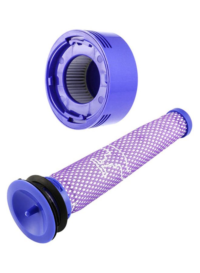 Vacuum Cleaner Replacement Front And Back Filter Net Set H3068 Blue  - Image 1