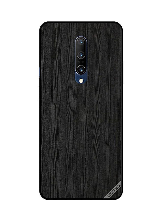 Covernex Protective Case Cover For OnePlus 7 Pro Black Wooden Pattern