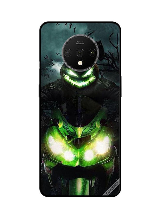 Covernex Protective Case Cover For OnePlus 7T Green Bike Dark Night Owl in BG