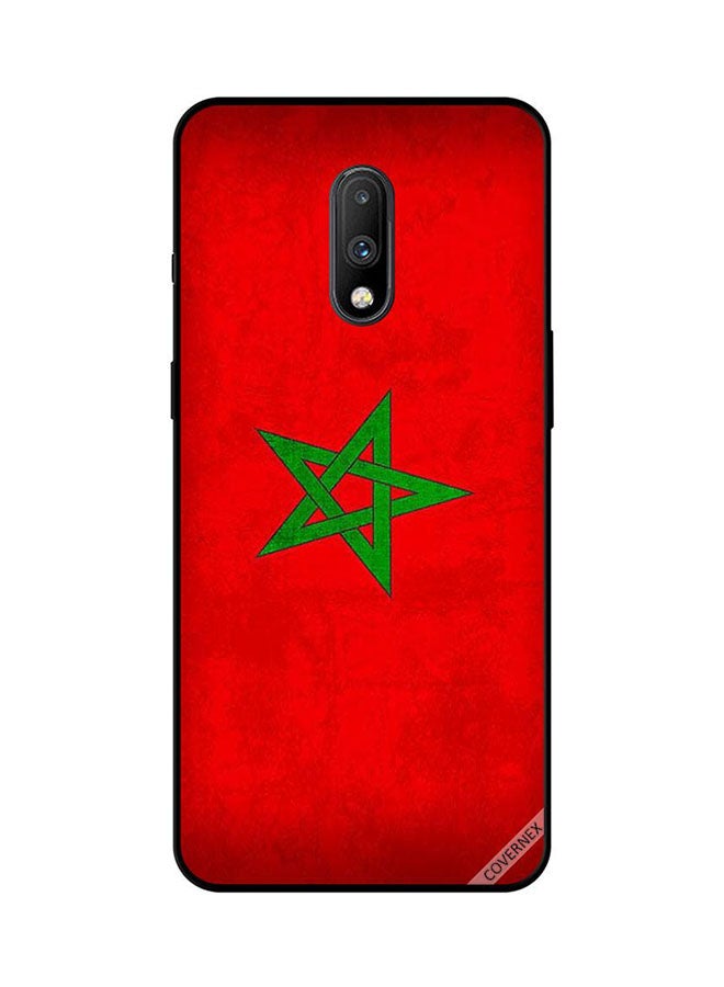 Covernex Protective Case Cover For OnePlus 7 Morocco Flag Vintage