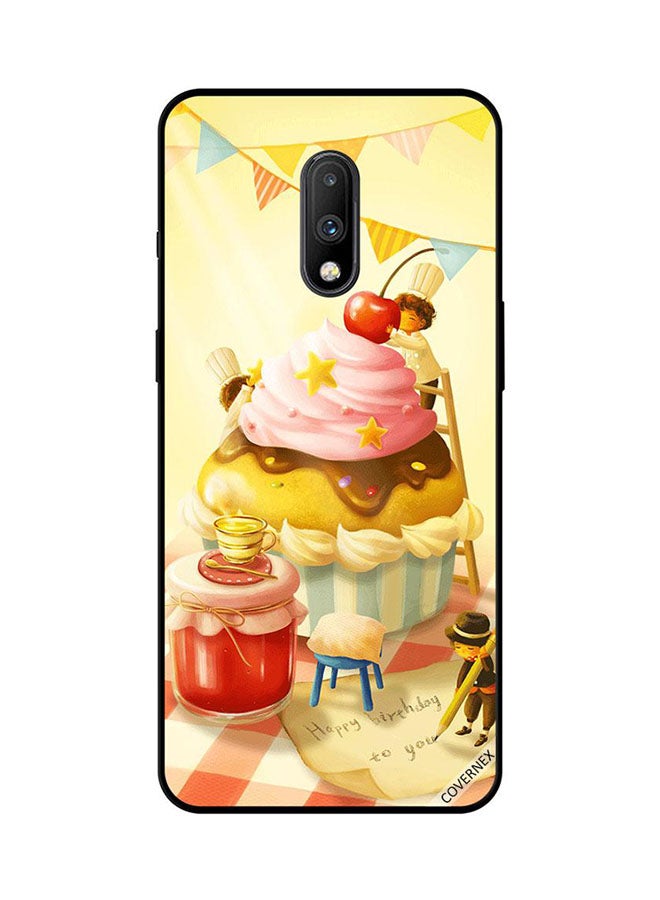 Covernex Protective Case Cover For OnePlus 7 Birthday Cup Cake Art