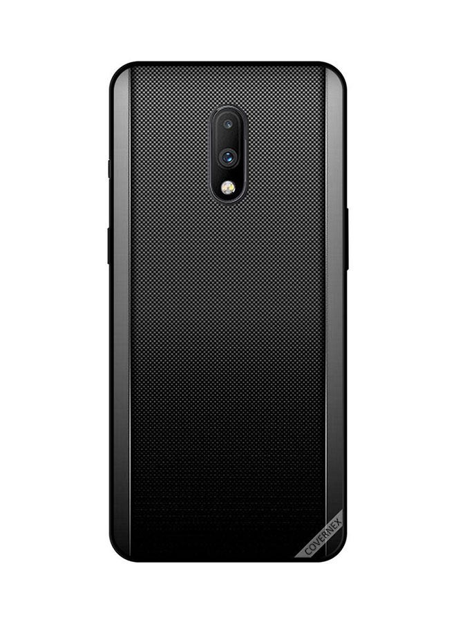 Covernex Protective Case Cover For OnePlus 7 Grey & Black Steal Pattern