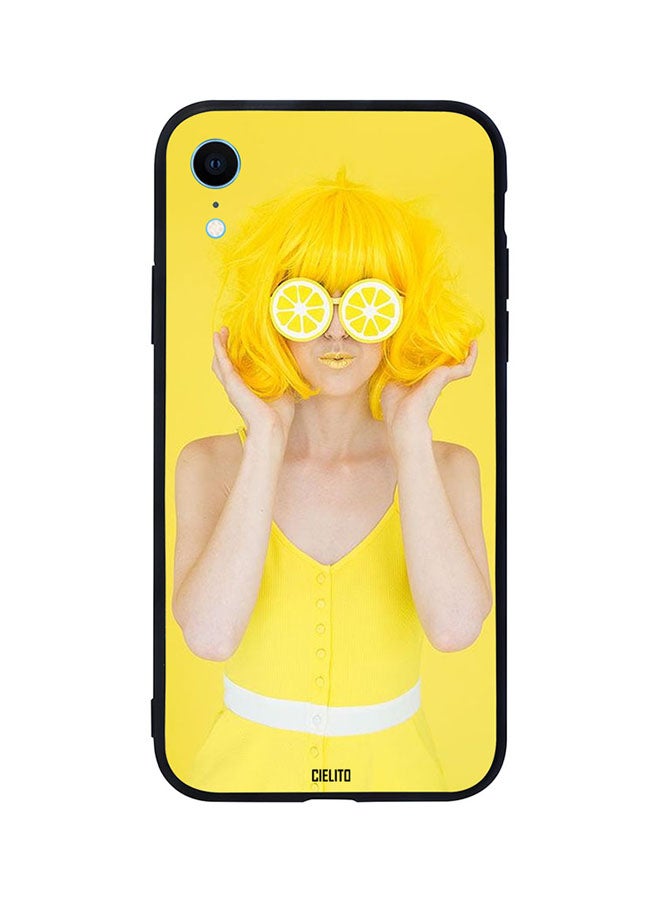 CIELITO Skin Case Cover -for Apple iPhone XR Yellow Girl Funky Yellow Girl Funky