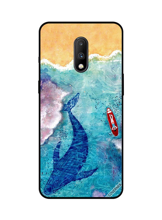 Covernex Protective Case Cover For OnePlus 7 Whale And Surfer